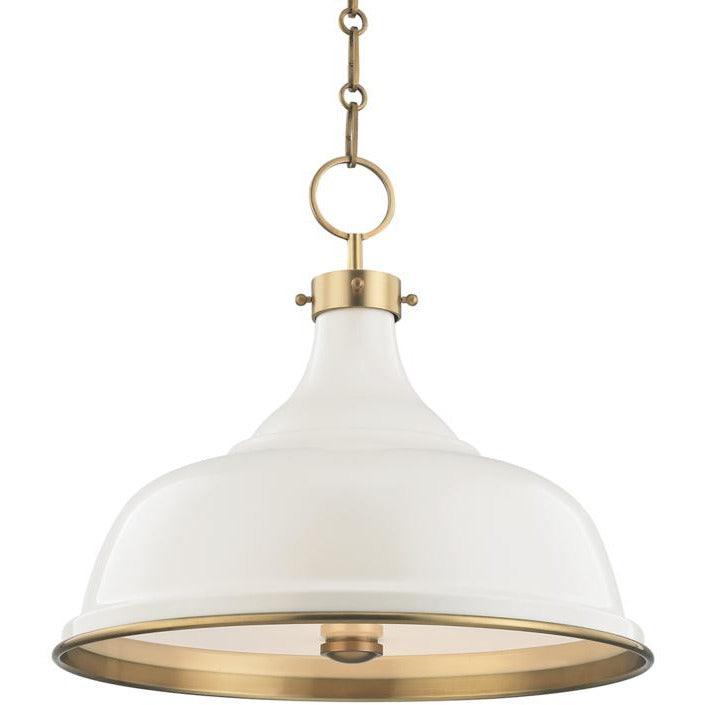 Hudson Valley Lighting - Painted No.1 Pendant - MDS300-AGB/OW | Montreal Lighting & Hardware