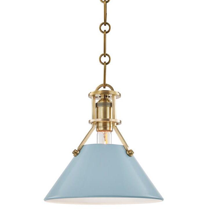 Hudson Valley Lighting - Painted No.2 Pendant - MDS351-AGB/BB | Montreal Lighting & Hardware