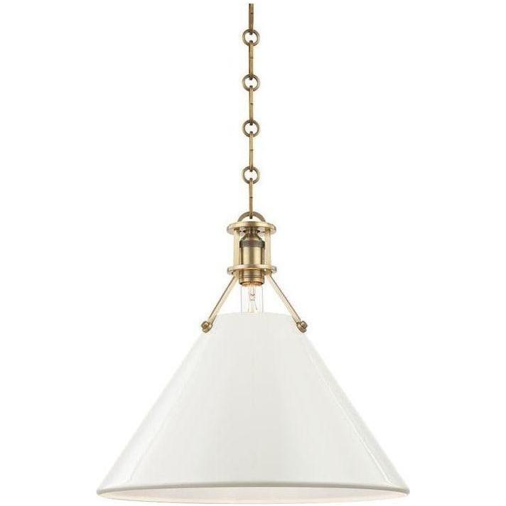 Hudson Valley Lighting - Painted No.2 Pendant - MDS352-AGB/OW | Montreal Lighting & Hardware