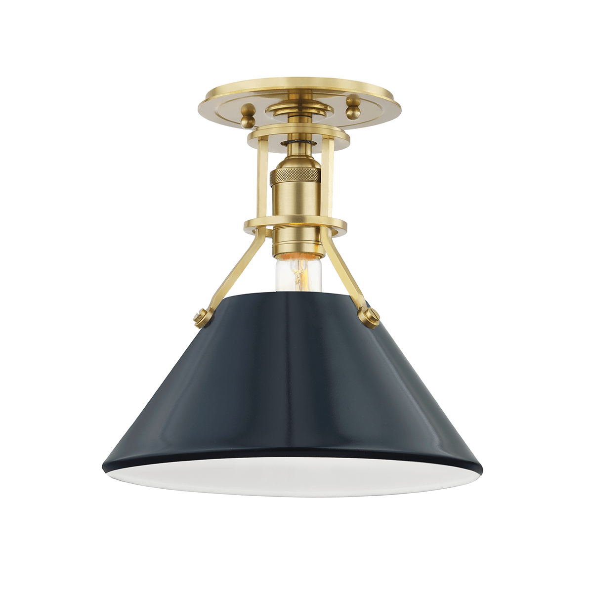 Hudson Valley Lighting - Painted No.2 Semi Flush Mount - MDS353-AGB/DBL | Montreal Lighting & Hardware