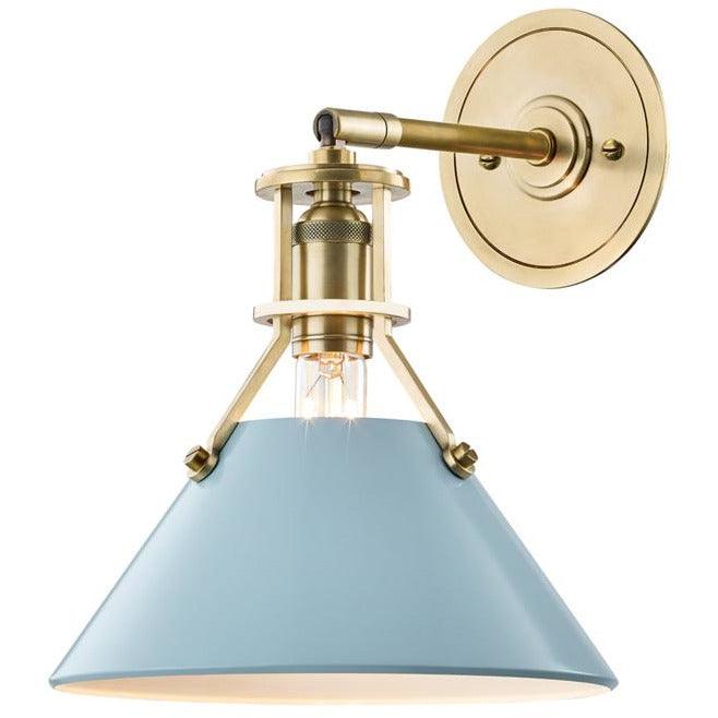 Hudson Valley Lighting - Painted No.2 Wall Sconce - MDS350-AGB/BB | Montreal Lighting & Hardware