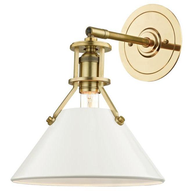 Hudson Valley Lighting - Painted No.2 Wall Sconce - MDS350-AGB/OW | Montreal Lighting & Hardware