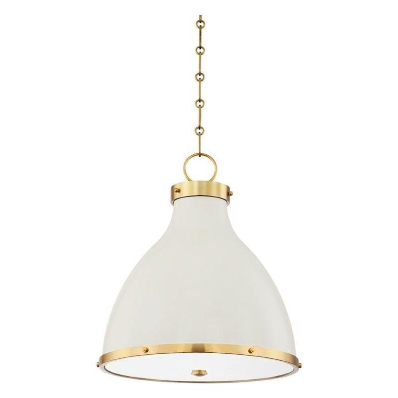 Hudson Valley Lighting - Painted No. 3 Pendant - MDS361-AGB/OW | Montreal Lighting & Hardware