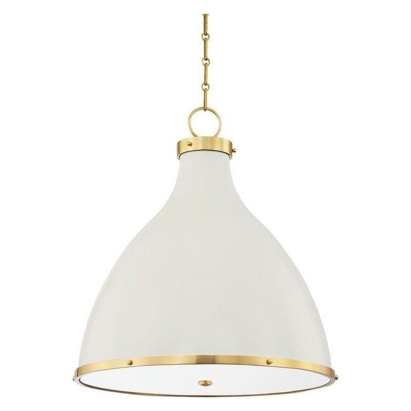 Hudson Valley Lighting - Painted No. 3 Pendant - MDS362-AGB/OW | Montreal Lighting & Hardware