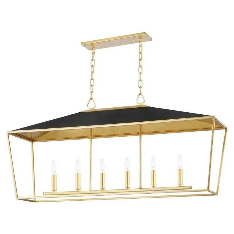 Hudson Valley Lighting - Paxton Linear Pendant - 5748-GL/BK | Montreal Lighting & Hardware