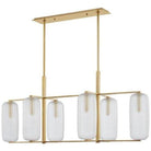 Hudson Valley Lighting - Pebble Linear Pendant - 3476-AGB | Montreal Lighting & Hardware