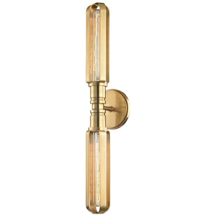 Hudson Valley Lighting - Red Hook Double Wall Sconce - 1092-AGB | Montreal Lighting & Hardware