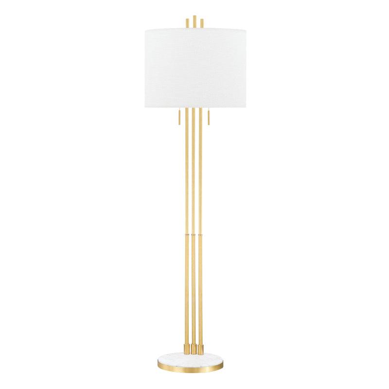 Hudson Valley Lighting - Remsen Floor Lamp - L1666-AGB | Montreal Lighting & Hardware