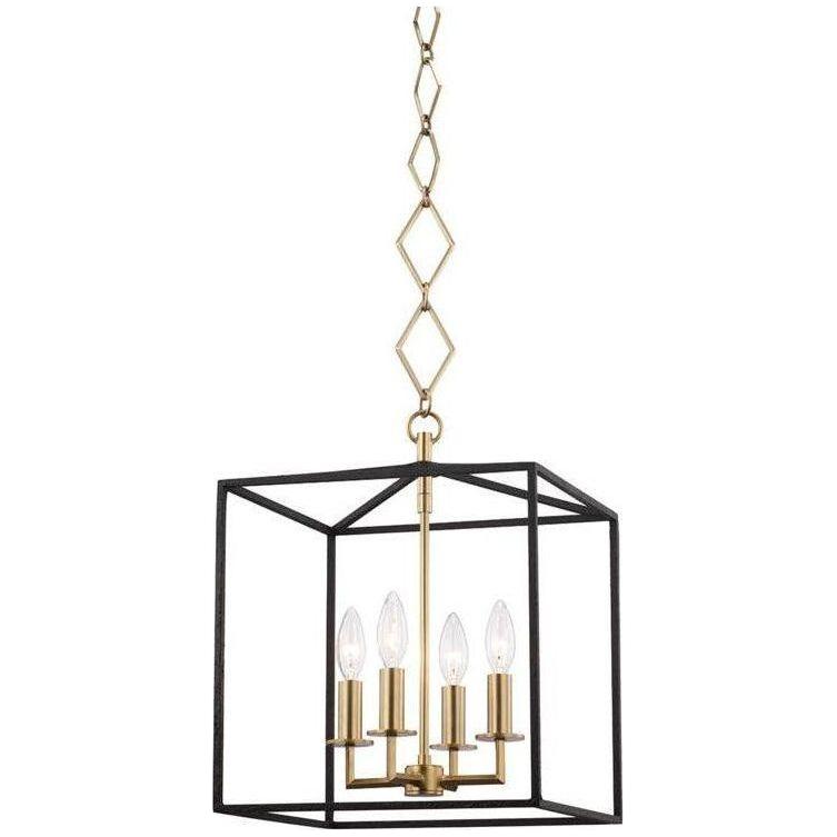 Hudson Valley Lighting - Richie Pendant - BKO150-AGB/BK | Montreal Lighting & Hardware