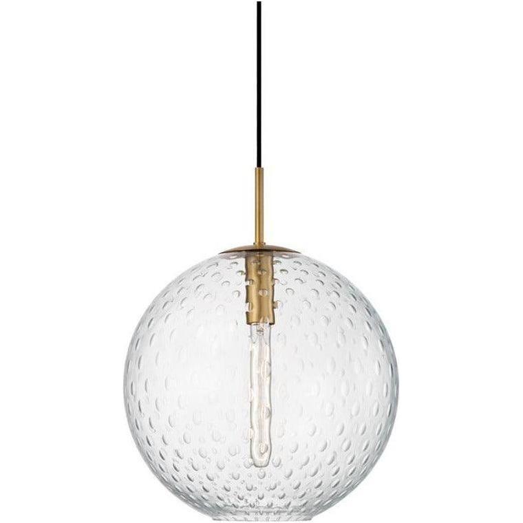Hudson Valley Lighting - Rousseau Pendant - 2015-AGB-CL | Montreal Lighting & Hardware