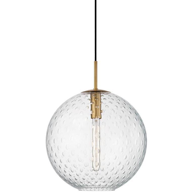 Hudson Valley Lighting - Rousseau Pendant - 2015-AGB-CL | Montreal Lighting & Hardware