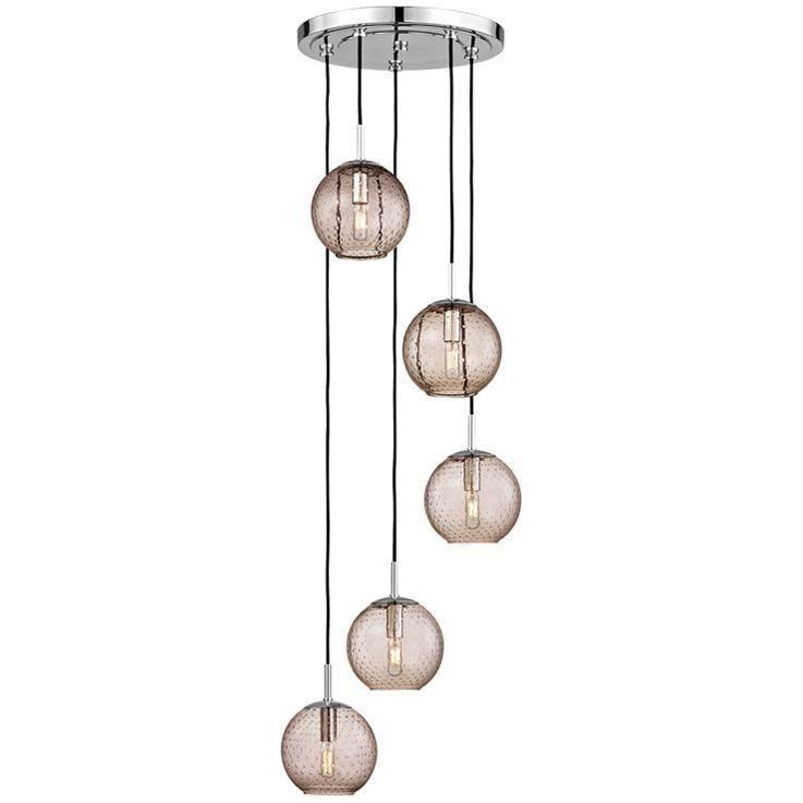 Hudson Valley Lighting - Rousseau Pendant - 2033-AGB-BL | Montreal Lighting & Hardware