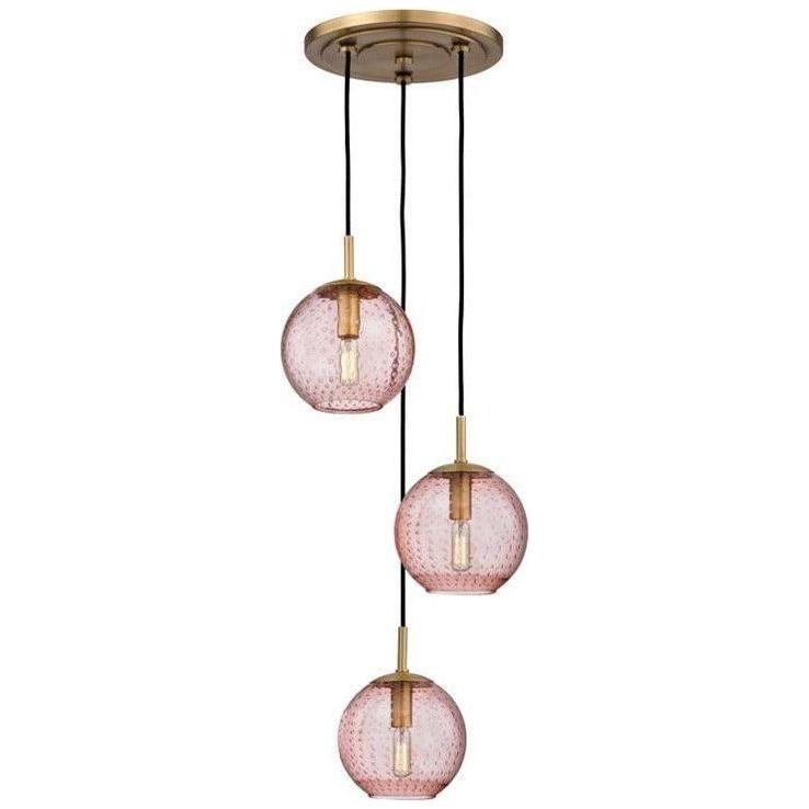 Hudson Valley Lighting - Rousseau Pendant - 2033-AGB-BL | Montreal Lighting & Hardware