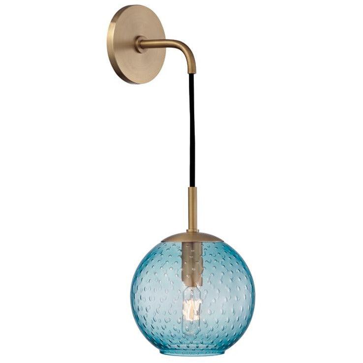 Hudson Valley Lighting - Rousseau Wall Sconce - 2020-AGB-BL | Montreal Lighting & Hardware