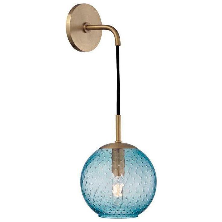 Hudson Valley Lighting - Rousseau Wall Sconce - 2020-AGB-BL | Montreal Lighting & Hardware