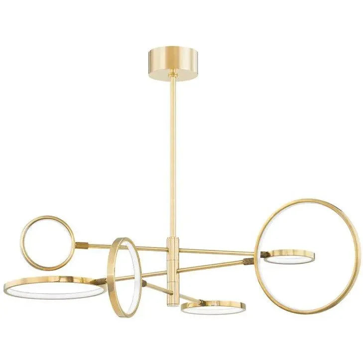 Hudson Valley Lighting - Saturn Chandelier - 4106-AGB | Montreal Lighting & Hardware