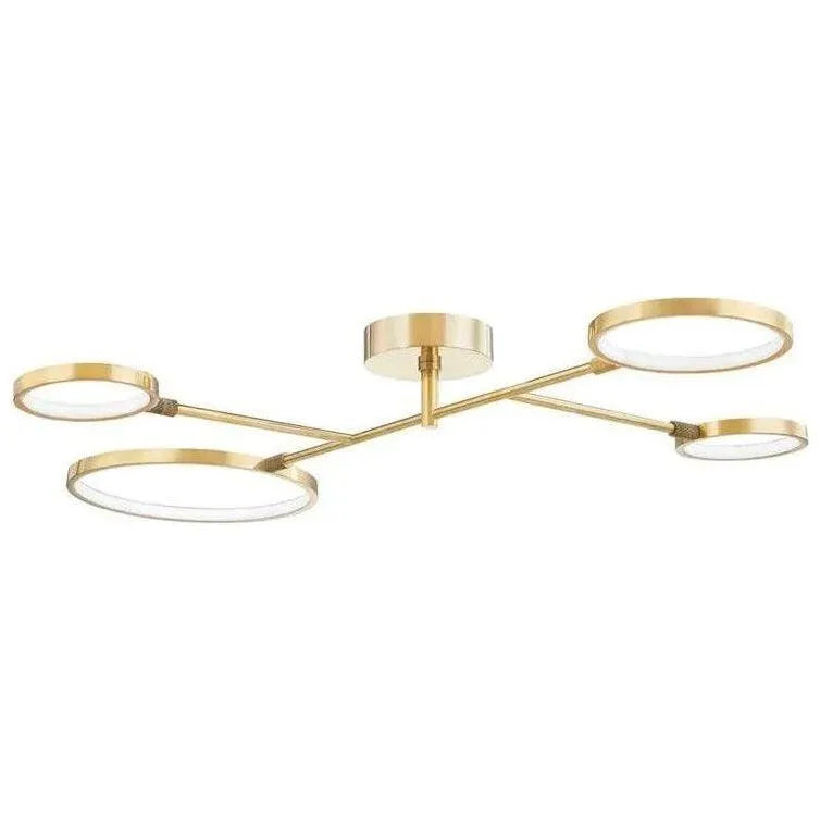 Hudson Valley Lighting - Saturn LED Flush Mount - 4104-AGB | Montreal Lighting & Hardware