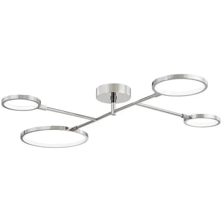 Hudson Valley Lighting - Saturn LED Flush Mount - 4104-PN | Montreal Lighting & Hardware