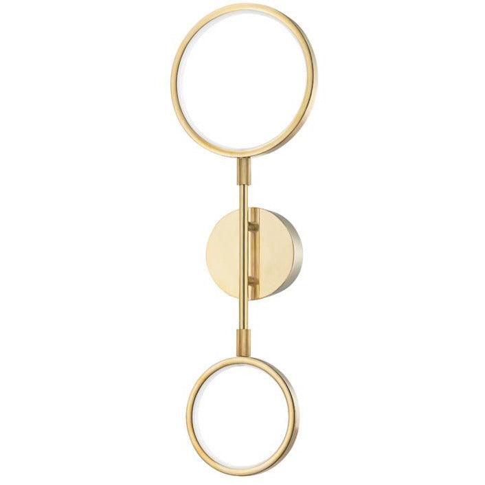 Hudson Valley Lighting - Saturn Wall Sconce - 4102-AGB | Montreal Lighting & Hardware