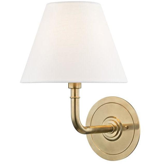 Hudson Valley Lighting - Signature No.1 Wall Sconce - MDS600-AGB | Montreal Lighting & Hardware