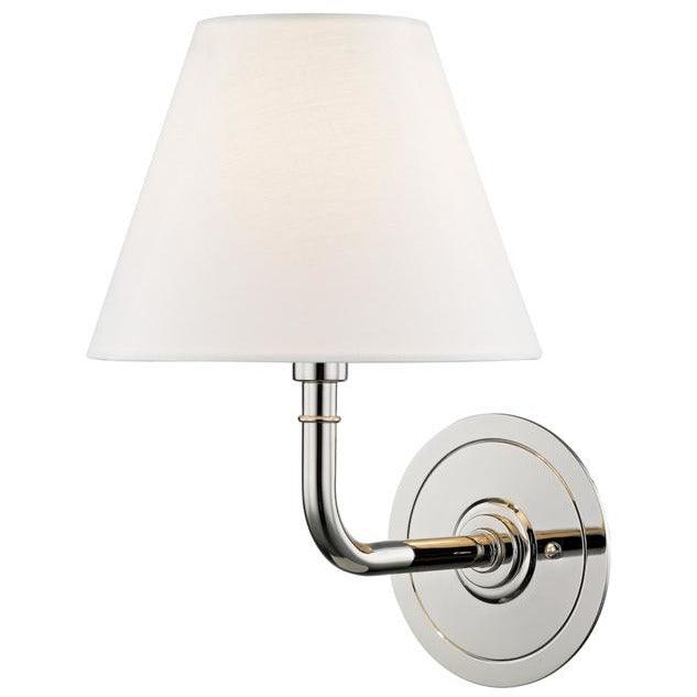 Hudson Valley Lighting - Signature No.1 Wall Sconce - MDS600-PN | Montreal Lighting & Hardware