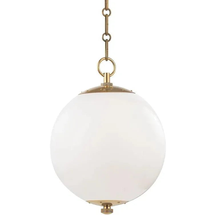 Hudson Valley Lighting - Sphere No.1 Pendant - MDS700-AGB | Montreal Lighting & Hardware