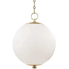 Hudson Valley Lighting - Sphere No.1 Pendant - MDS701-AGB | Montreal Lighting & Hardware