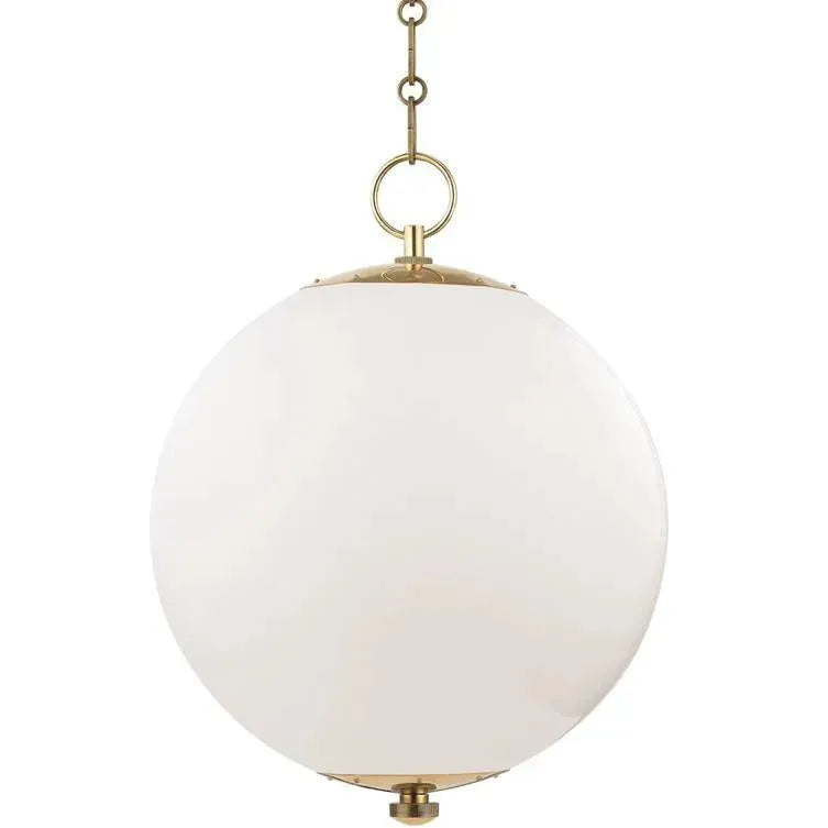 Hudson Valley Lighting - Sphere No.1 Pendant - MDS701-AGB | Montreal Lighting & Hardware