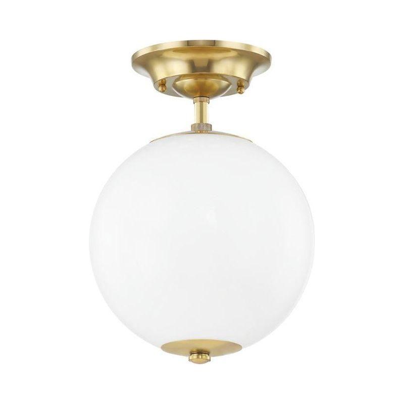 Hudson Valley Lighting - Sphere No.1 Semi Flush Mount - MDS703-AGB | Montreal Lighting & Hardware