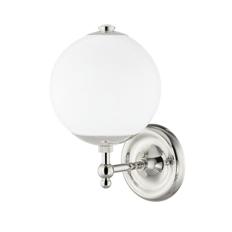Hudson Valley Lighting - Sphere No.1 Wall Sconce - MDS702-PN | Montreal Lighting & Hardware