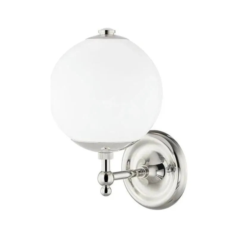 Hudson Valley Lighting - Sphere No.1 Wall Sconce - MDS702-PN | Montreal Lighting & Hardware