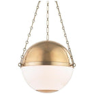 Hudson Valley Lighting - Sphere No.2 Pendant - MDS751-AGB | Montreal Lighting & Hardware