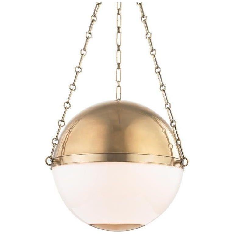 Hudson Valley Lighting - Sphere No.2 Pendant - MDS751-AGB | Montreal Lighting & Hardware
