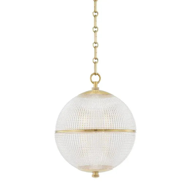 Hudson Valley Lighting - Sphere No. 3 Pendant - MDS800-AGB | Montreal Lighting & Hardware