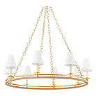 Hudson Valley Lighting - Swanton Chandelier - 4408-AGB | Montreal Lighting & Hardware