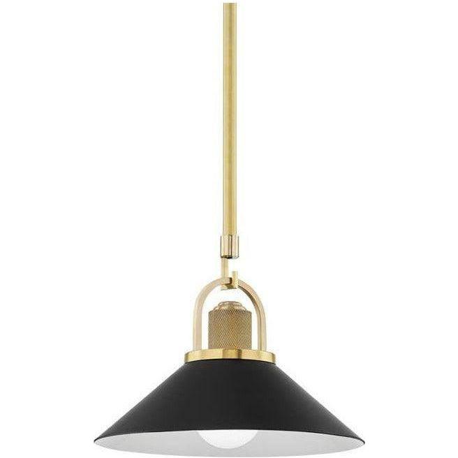 Hudson Valley Lighting - Syosset Pendant - 2613-AGB/BK | Montreal Lighting & Hardware