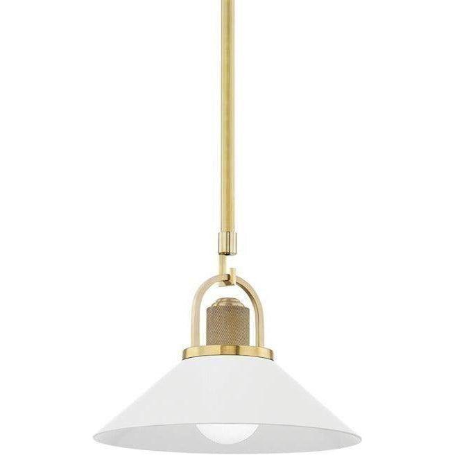 Hudson Valley Lighting - Syosset Pendant - 2613-AGB/WH | Montreal Lighting & Hardware
