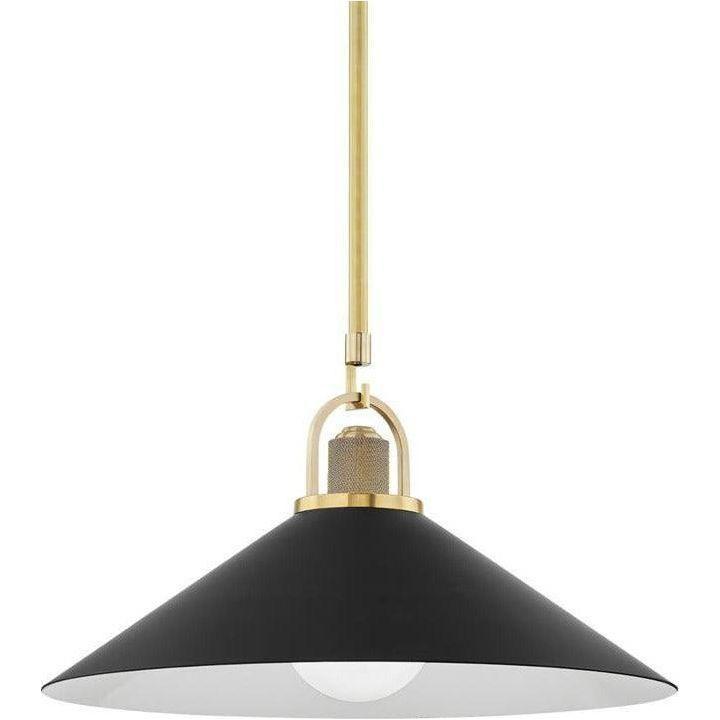 Hudson Valley Lighting - Syosset Pendant - 2620-AGB/BK | Montreal Lighting & Hardware