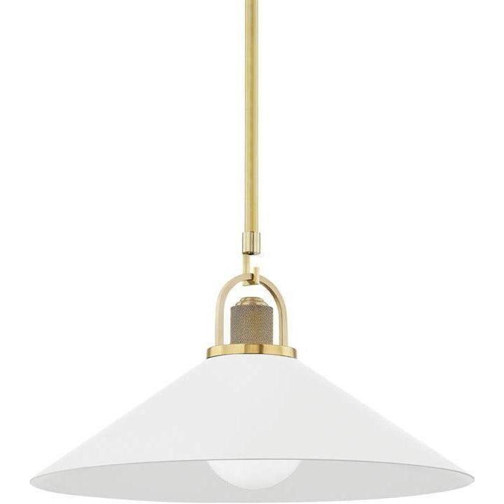 Hudson Valley Lighting - Syosset Pendant - 2620-AGB/WH | Montreal Lighting & Hardware