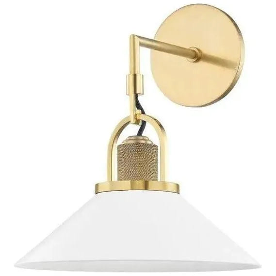 Hudson Valley Lighting - Syosset Wall Sconce - 2601-AGB/WH | Montreal Lighting & Hardware