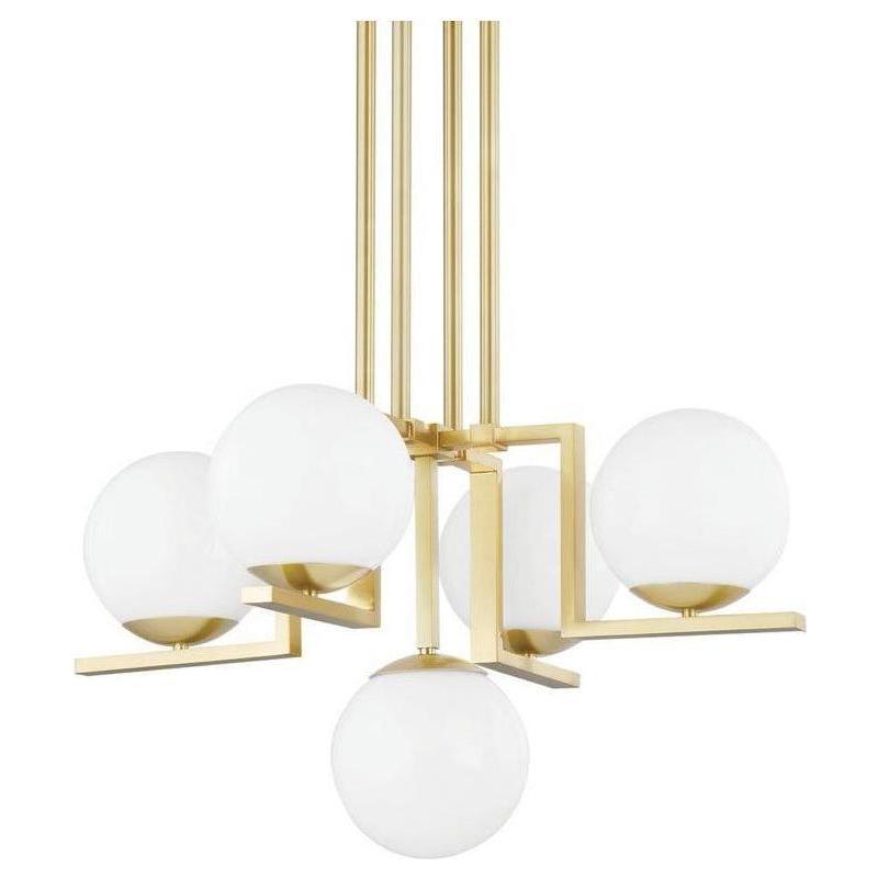 Hudson Valley Lighting - Tanner Chandelier - 5085-AGB | Montreal Lighting & Hardware