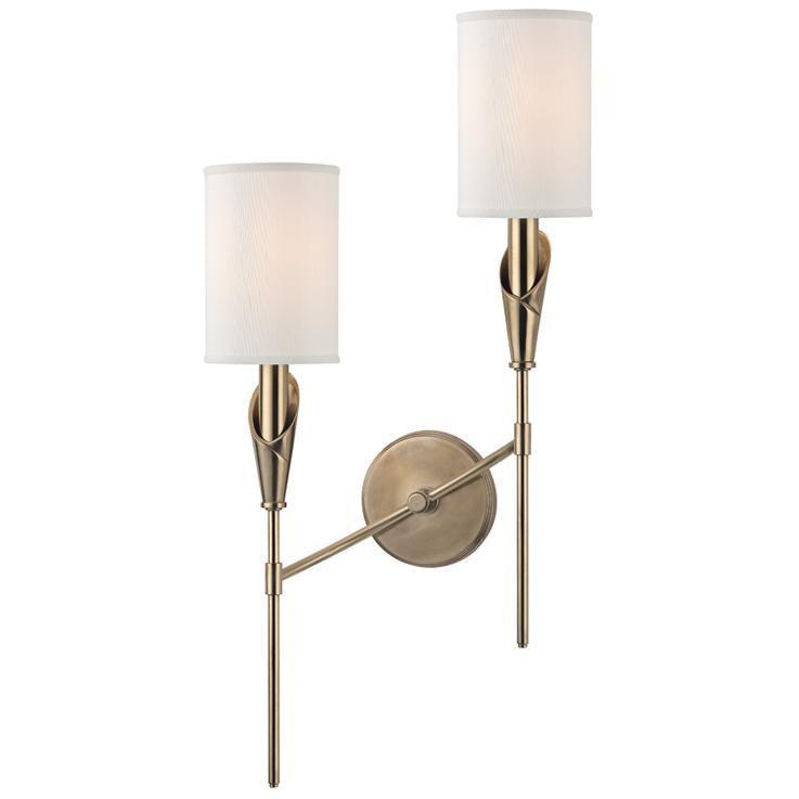 Hudson Valley Lighting - Tate Left Wall Sconce - 1312L-AGB | Montreal Lighting & Hardware