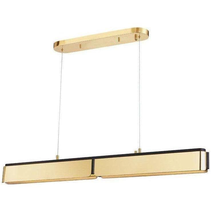 Hudson Valley Lighting - Tribeca LED Linear Pendant - 2948-AGB/BK | Montreal Lighting & Hardware
