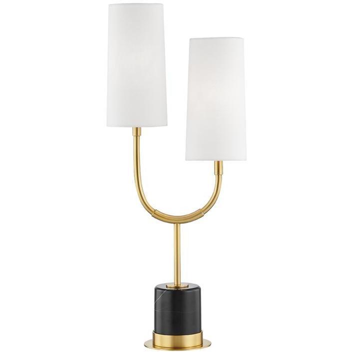 Hudson Valley Lighting - Vesper Table Lamp - L1403-AGB | Montreal Lighting & Hardware