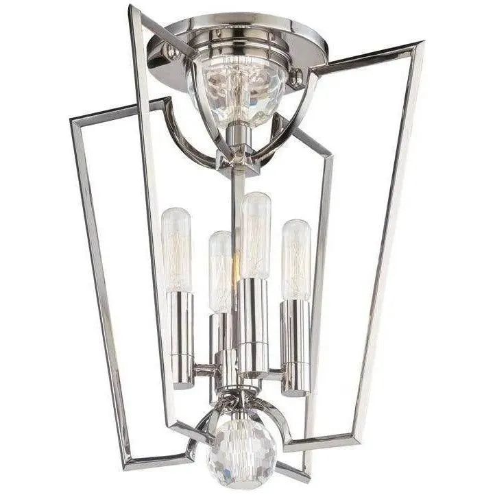 Hudson Valley Lighting - Waterloo Semi Flush Mount - 3004-PN | Montreal Lighting & Hardware