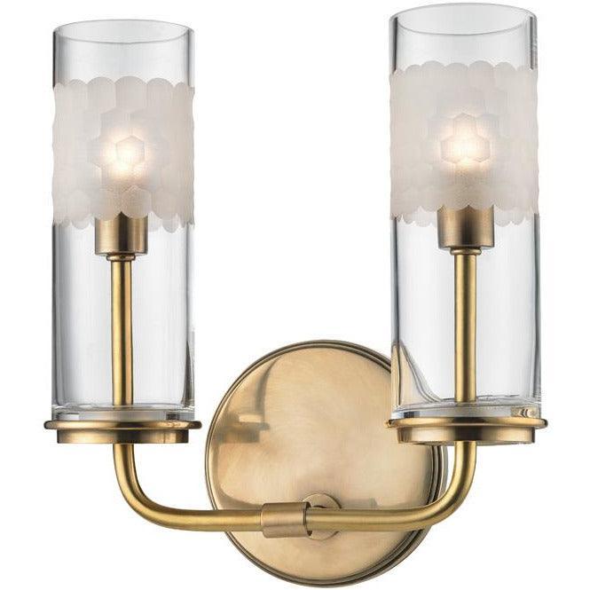 Hudson Valley Lighting - Wentworth Wall Sconce - 3902-AGB | Montreal Lighting & Hardware
