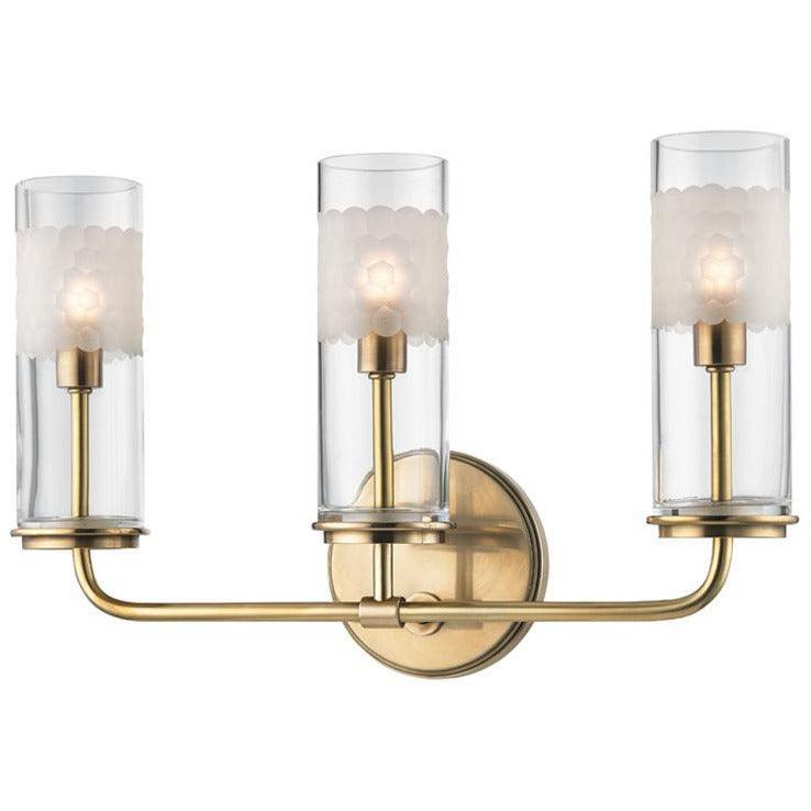 Hudson Valley Lighting - Wentworth Wall Sconce - 3903-AGB | Montreal Lighting & Hardware