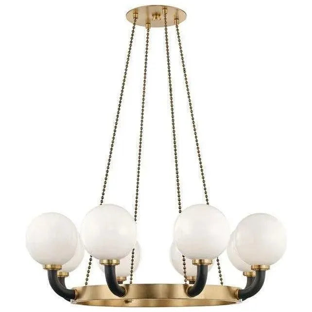 Hudson Valley Lighting - Werner Pendant - 3646-AGB/BK | Montreal Lighting & Hardware