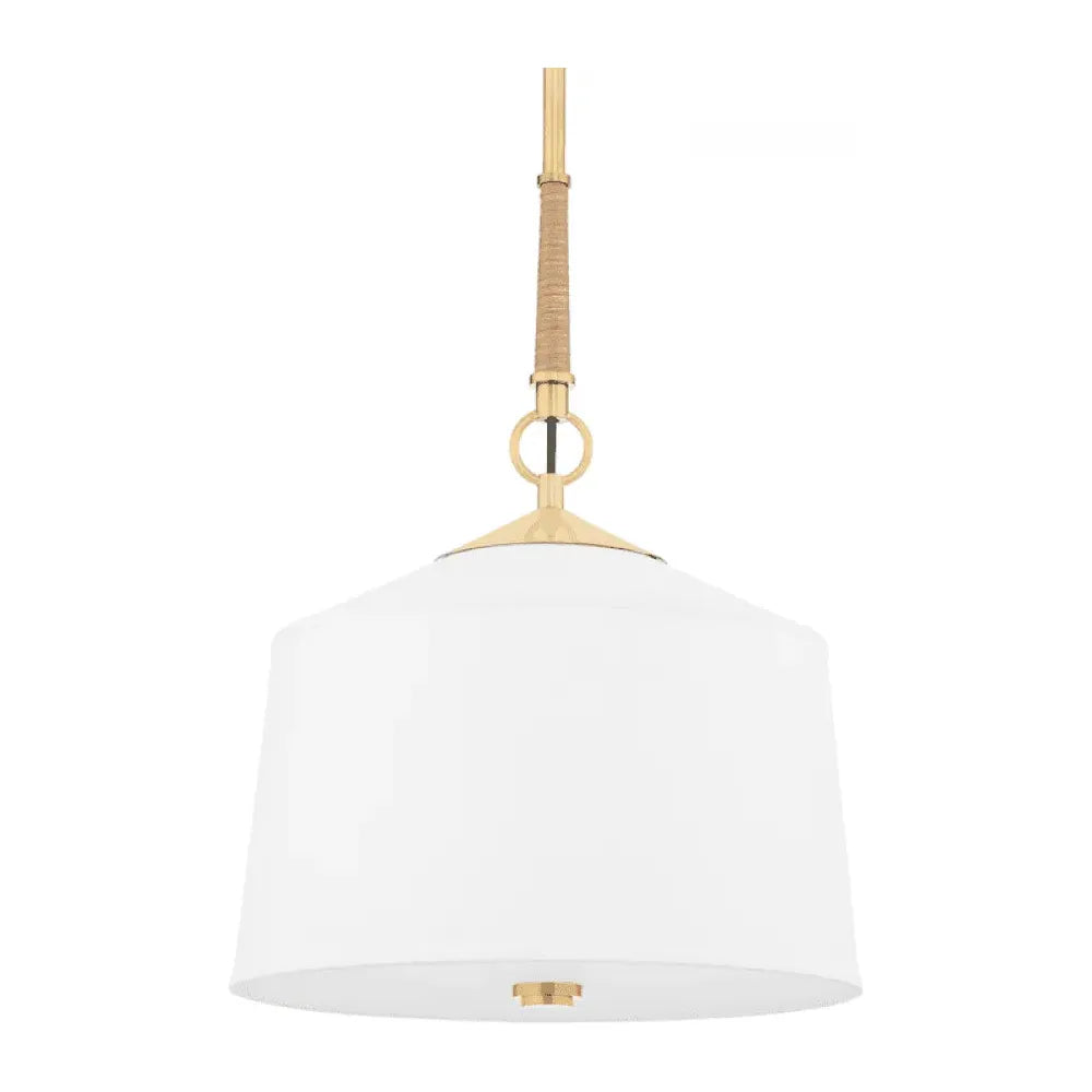 Hudson Valley Lighting - White Plains Pendant - 5214-AGB | Montreal Lighting & Hardware