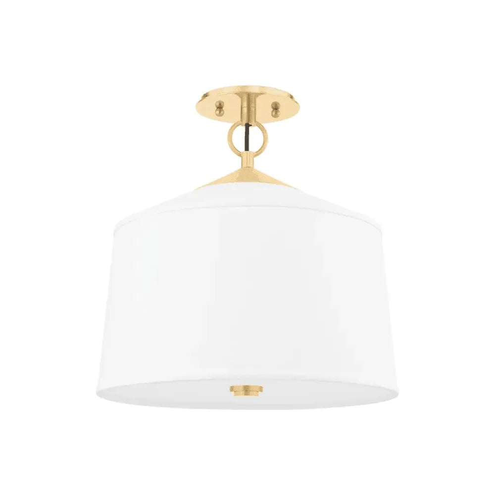 Hudson Valley Lighting - White Plains Semi Flush Mount - 5210-AGB | Montreal Lighting & Hardware